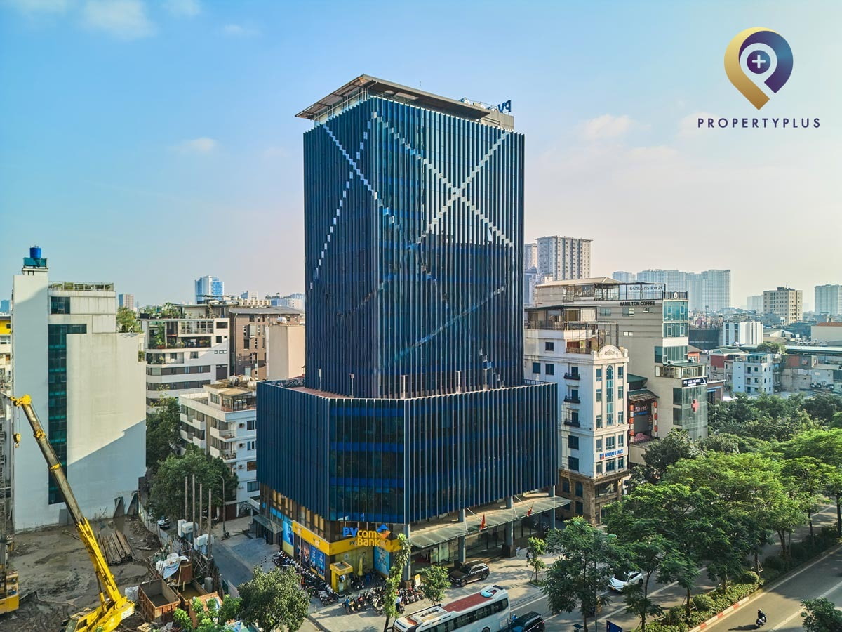 Toàn cảnh tòa nhà văn phòng SISC Tower tại Quận Đống Đa, Hà Nội - hình ảnh từ Property Plus